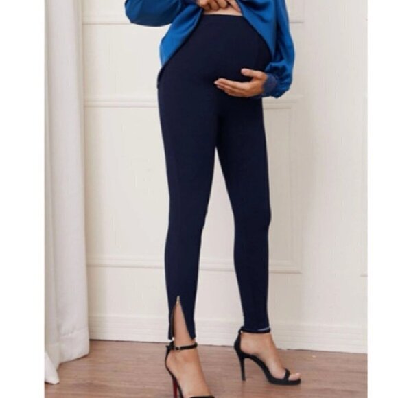 maternity zipper hem leggings Size XXL - Picture 3 of 12